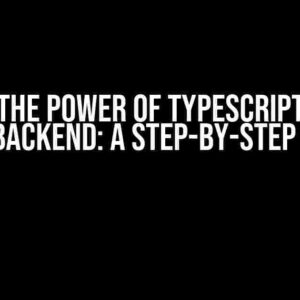 Unlock the Power of TypeScript in Your .NET Backend: A Step-by-Step Guide